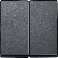 Лицевая панель Schneider Electric Merten System M для 2-кл. выключателя антрацит